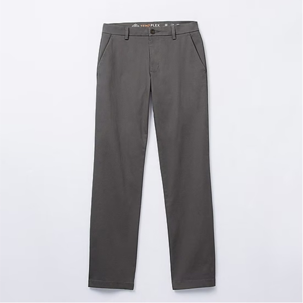 St. John's Bay Temp Flex Mens Straight Fit Flat Front Pant NWOT